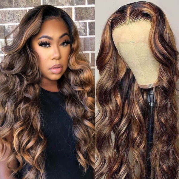 Extra 70% OFF | Sunber Trendiest Highlight Balayage Blonde Human Hair Lace Front Wigs - 20 / 13*4 Lace Front