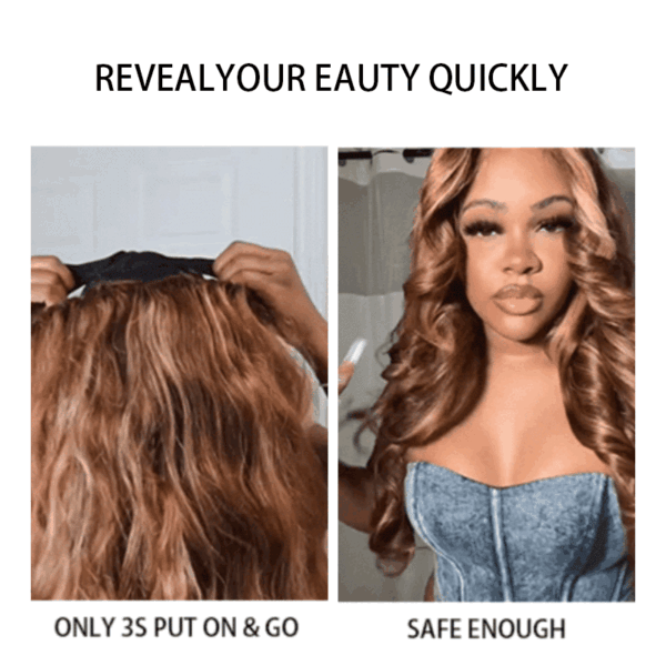 Pre-Cut Lace Wear Go Glueless Wig Dark Brown Pure Color Straight Breathable - 4x4 Lace / 180% Density / 26 inch