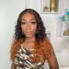T1B/30 Ombre Wig Curly Wig 150% Density 4*4/13*4/13*6 Lace Front Wig 100% Human Hair Wig - 4x4 Lace / NO / 20inch