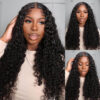 FABA Glueless HD Lace Wig Natural Black Curly Wear&Go Wig Beginner-Friendly - 13x4 Lace / 180% Density / 30inch