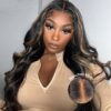 Extra 70% Off Sunber 7×5 Bye Bye Knots Chocolate Brown With Blonde Highlights Pre-Cut Lace Body Wave Wig - 14 / 13×4 Pre-Everything