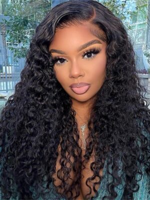 Natural Color Curly Wig 4x4/13x4/13x6 Transparent Pre Cut Lace Wigs 180% Density - 13x4 Lace / No / 22inch