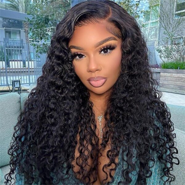 Natural Color Curly Wig 4x4/13x4/13x6 Transparent Pre Cut Lace Wigs 180% Density - 13x4 Lace / No / 22inch