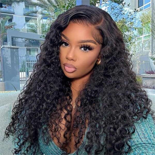 Natural Color Curly Wig 4x4/13x4/13x6 Transparent Pre Cut Lace Wigs 180% Density - 13x4 Lace / No / 22inch