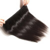 Sunber Hair Straight Hair 3 Bundles with 13*4 Transparent Ear to Ear Frontal Closure - 24 26 28+20
