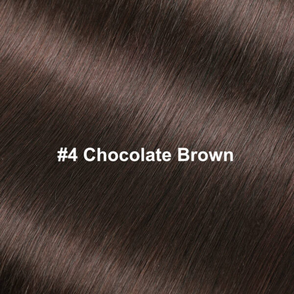 Flash Sale Sunber Chocolate Brown Body Wave Hair Bundles #4 Straight Human Hair Weave 3 Pcs For Clearance Sale - 20 22 22 / Straight