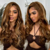 Extra 70% OFF| Sunber Body Wave Honey Blonde Highlights 7x5 Pre-Cut Lace Closure Human Hair Wig - 14 / 7x5 Bye Bye Knots-With Baby Hair