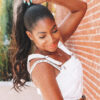 ponytail - #2 chocolate brown. - 14 inches