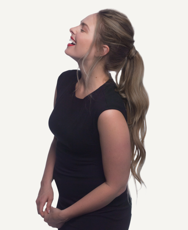 ponytail - #10 ash blonde. - 14 inches