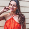 ponytail - #4 medium brown. - 14 inches