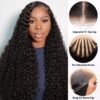 Extra 70% OFF | Sunber Curly 7×5 Bye Bye Knots Pre-Cut Lace Wigs Lace Closure Pre-Plucked Hairline Human Hair - 14 / 7*5 Bye Bye Knots-With Baby Hair