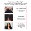 Sunber Kinky Straight V Part Wigs Youtueber Jai Marii Recommend Versatile No Leave Out Yaki Straight Human Hair Wig - 18 / 180%