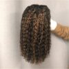 #1B/30 Highlight Color Wigs Curly HD Lace Front 13x4 Lace 180% Density Human Hair Wig - 13x6 Lace / No / 30inch