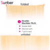 Sunber Hair 3 Bundles 613 Blonde Straight Human Hair Weaves With 4X4 Lace Closure - 12 12 12+10