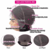 Sunber Brunette with blonde highlight 13*4 Lace Front Loose Wave Wig Face-framing Precolored Human Hair - 24