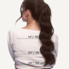 ponytail - #2 chocolate brown. - 14 inches