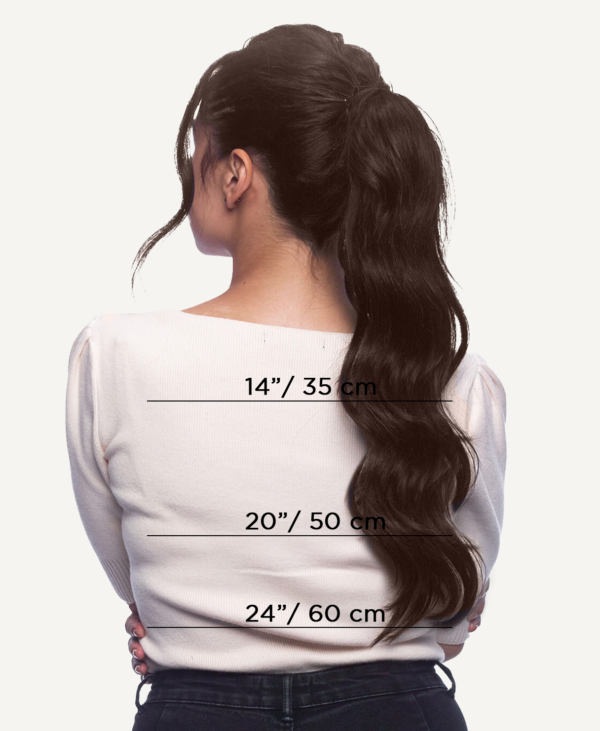 ponytail - #2 chocolate brown. - 14 inches