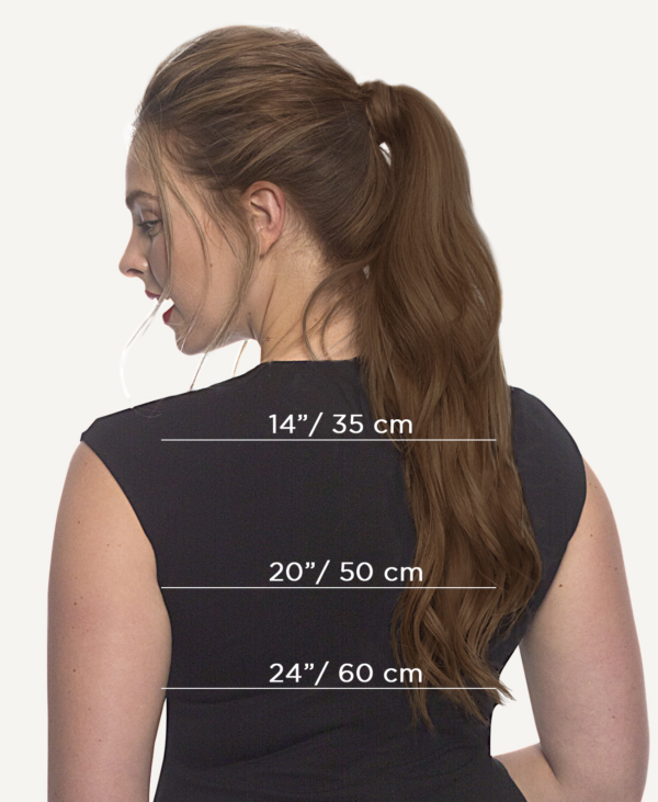 ponytail - #6 light brown. - 20 inches
