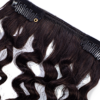 clip-in hair extensions 3C #1b Natural Black - Classic / Invisible base / 24"