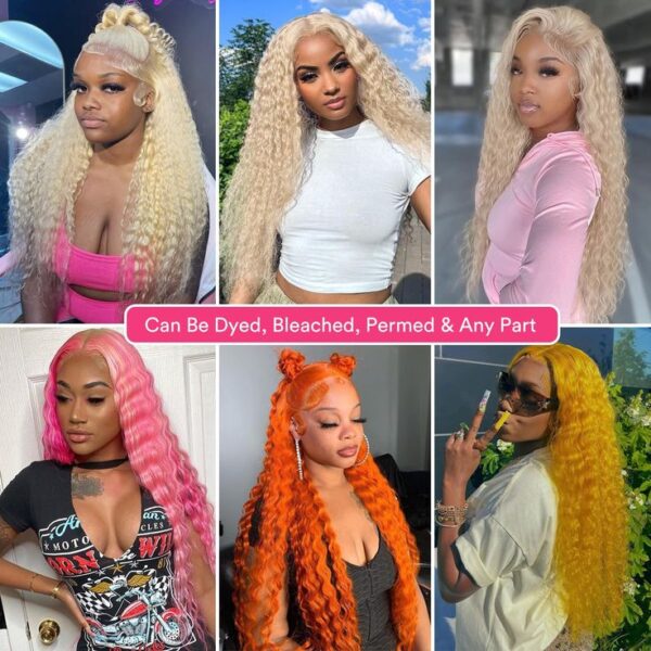 Glueless Wigs Honey Blonde Color Loose Wave Wig HD Lace Front Wig Any Part - 13x4 lace / 180% / 22 inch