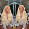 613 Blonde Wig Body Wave Wig 360 Transparent Lace Front Wigs 180% Density - 360 Lace / 150% / 18inch