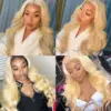 613 Blonde Wig Body Wave Wig 360 Transparent Lace Front Wigs 180% Density - 360 Lace / 150% / 18inch