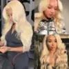 613 Blonde Wig Body Wave Wig 360 Transparent Lace Front Wigs 180% Density - 360 Lace / 150% / 18inch