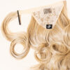 vegan fiber bouncy ponytail - blonde highlights 18".