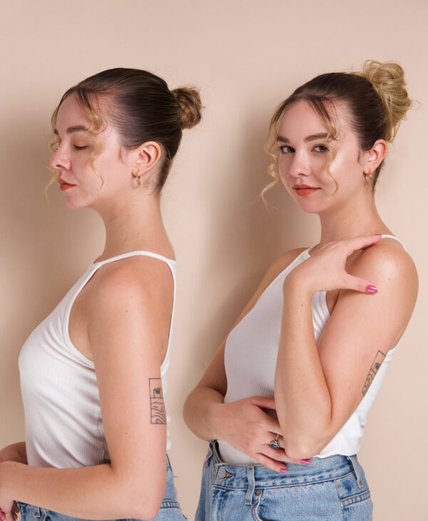 vegan fiber messy bun - honey blonde.