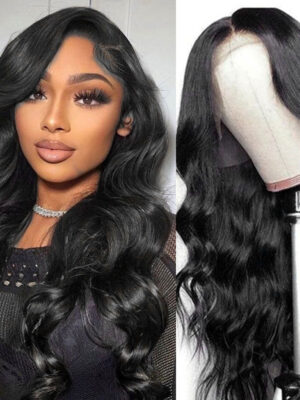 Body Wave Glueless Wig 4x4/13x4 Pre Cut Lace Wig 180% Density Wear and Go Wig - 5x5 Lace / 22inch