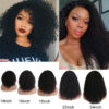 Flash Sale 0 Off Sunber Afro Kinky Curly 5x5 HD Transparent Lace Closure Wig 180% Density Glueless Human Hair Wig - 28