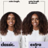 kinky (4A curls) clip-in extensions #1 jet black. - 24" / Regular / Classic