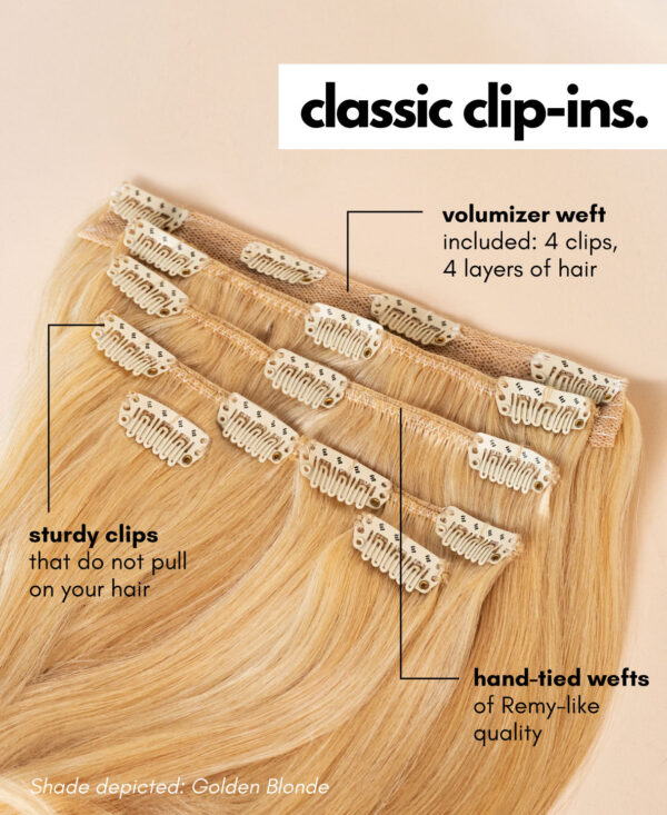 clip-in hair extensions #99J cherry red. - 16" / Classic