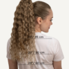 curly ponytail - #10 ash blonde. - 14 inches