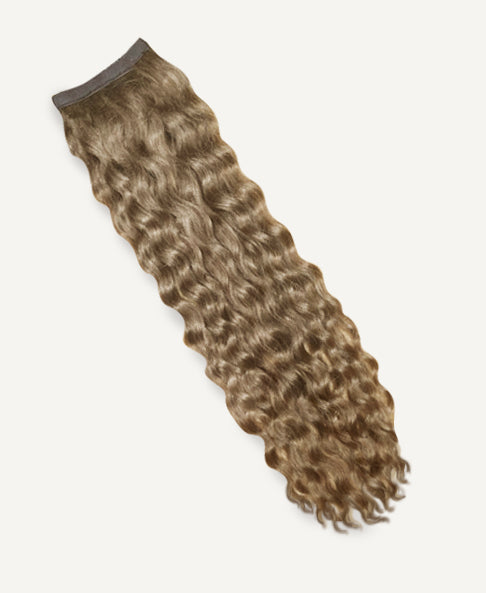 curly ponytail - #10 ash blonde. - 14 inches