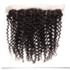 Sunber Hair Indian Curly Hair Lace Frontal with 3 Bundles, 100% Virgin Human Hair Extensions Wefts - 20 22 24+16 / 13*4 Lace Frontal