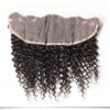 Sunber Hair Indian Curly Hair Lace Frontal with 3 Bundles, 100% Virgin Human Hair Extensions Wefts - 20 22 24+16 / 13*4 Lace Frontal