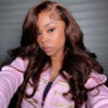 Brown Wig Body Wave 360 Lace Wig 100% Human Hair #4 Colored Wig - 360 Lace / 150% / 22inch