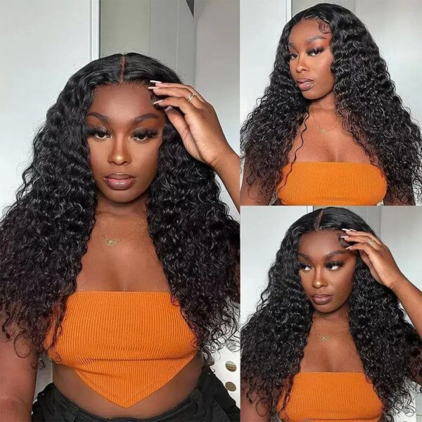 FABA Glueless HD Lace Wig Natural Black Curly Wear&Go Wig Beginner-Friendly - 13x4 Lace / 180% Density / 30inch