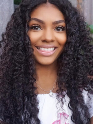 Sunber Deep Wave 4Bundles With 4x4 Lace Free Part Closure Virgin Human Hair - 16 18 20 22+14