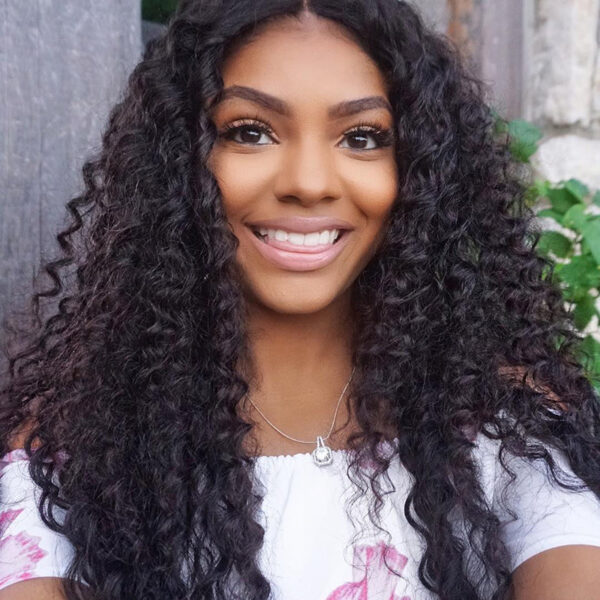 Sunber Deep Wave 4Bundles With 4x4 Lace Free Part Closure Virgin Human Hair - 20 22 24 26+16