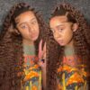 Chocolate Brown Color Curly Wig 13x4 HD Lace Front Wig With Micro Knot Pre Bleached Knots - 9x6 Lace / Lace Front / 28inch