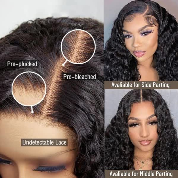FABA Glueless HD Lace Wig Natural Black Curly Wear&Go Wig Beginner-Friendly - 13x4 Lace / 180% Density / 30inch