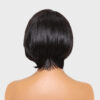 Glueless Wigs Natural Black Straight Pixie Cut Lace Frontal Wig - 5x5 / 8 inch / 150%