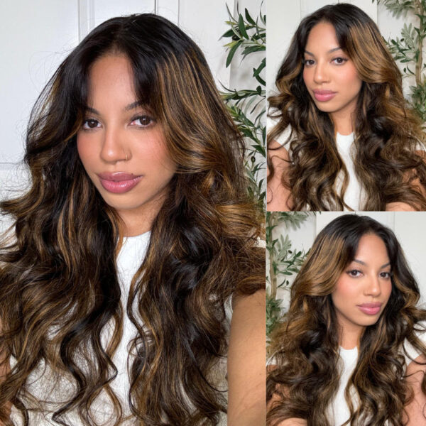 Extra 70% OFF | Sunber Trendiest Highlight Balayage Blonde Human Hair Lace Front Wigs - 20 / 13*4 Lace Front