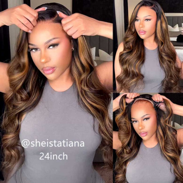 Extra 70% OFF | Sunber Trendiest Highlight Balayage Blonde Human Hair Lace Front Wigs - 20 / 13*4 Lace Front