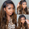 Extra 70% OFF | Sunber Trendiest Highlight Balayage Blonde Human Hair Lace Front Wigs - 20 / 13*4 Lace Front