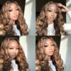 Extra 70% OFF| Sunber Body Wave Honey Blonde Highlights 7x5 Pre-Cut Lace Closure Human Hair Wig - 16 / 13x4 Pre Everything