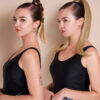 vegan fiber flipped ends ponytail - ash blonde 17".