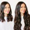 clip-in hair extensions #1b-6 dark highlights. - 24" / Extra Volume